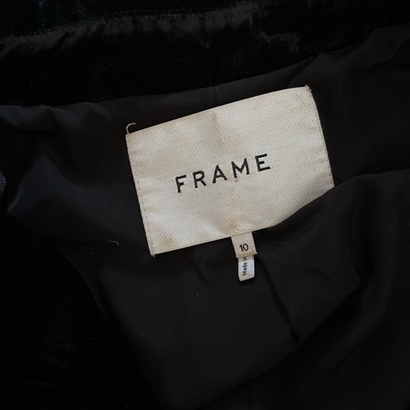 FRAME DENIM crushed velvet military style blazer - Picture 5 of 7